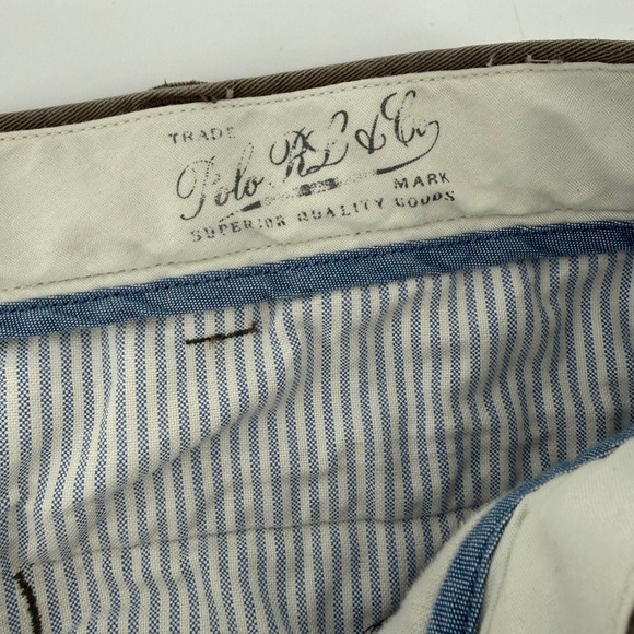 Polo Ralph Lauren Classic Fit Chino Pants Bundle Mens 50x26 Brown Tan Cotton - Picture 7 of 15